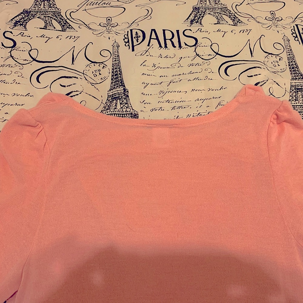Dots Orange Cap Sleeve T-Shirt